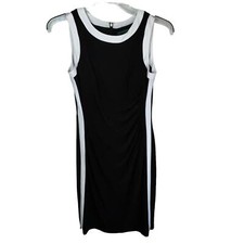 Lauren Ralph Lauren Classy Black White Trim Dress
