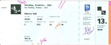1994 Lillehammer Olympic Hockey Ticket USA vs...