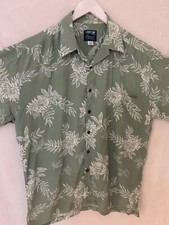 Hawaiian Moon Vintage Aloha Shirt Size Large 100 Rayon w/Free shipping