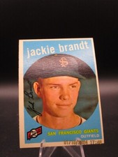 1959 Topps Jackie Brandt San Francisco Giants #297 - Legendsonmain