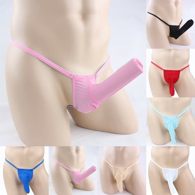 Sexy Mens Boxer Briefs Thongs Underwear Elephant Nose Underpants Trunks Shorts