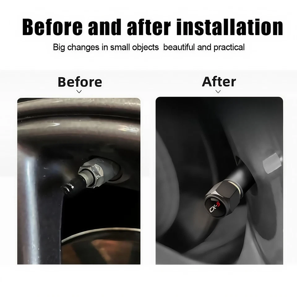 Tapas de válvula de neumático para accesorios Mazda CX-5 Foto 3 de 4