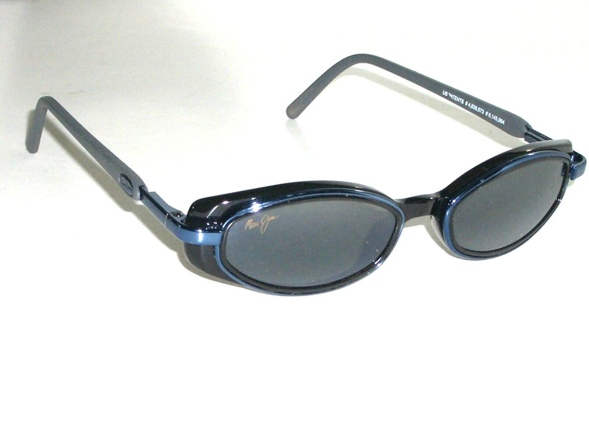 MAUI JIM ITALY MJ-124-02 DGM GRAY CRYSTAL SLEEK OVAL FLEX HINGE