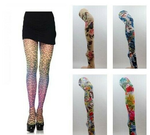 Patterned Tights Printed Funky 
