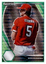 2021 Panini Prizm Draft Picks Green Pulsar Prizm Ben Kudrna  PDP43