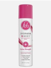 FDS Intimate Body Dry Deodorant Spray, Extra Strength, 2 Oz. Can