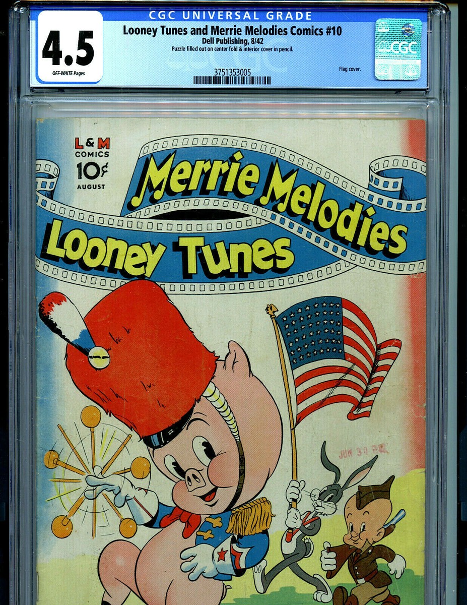 Merrie Melodies Looney Tunes #10 CGC 4.5 1942 Golden Age Dell