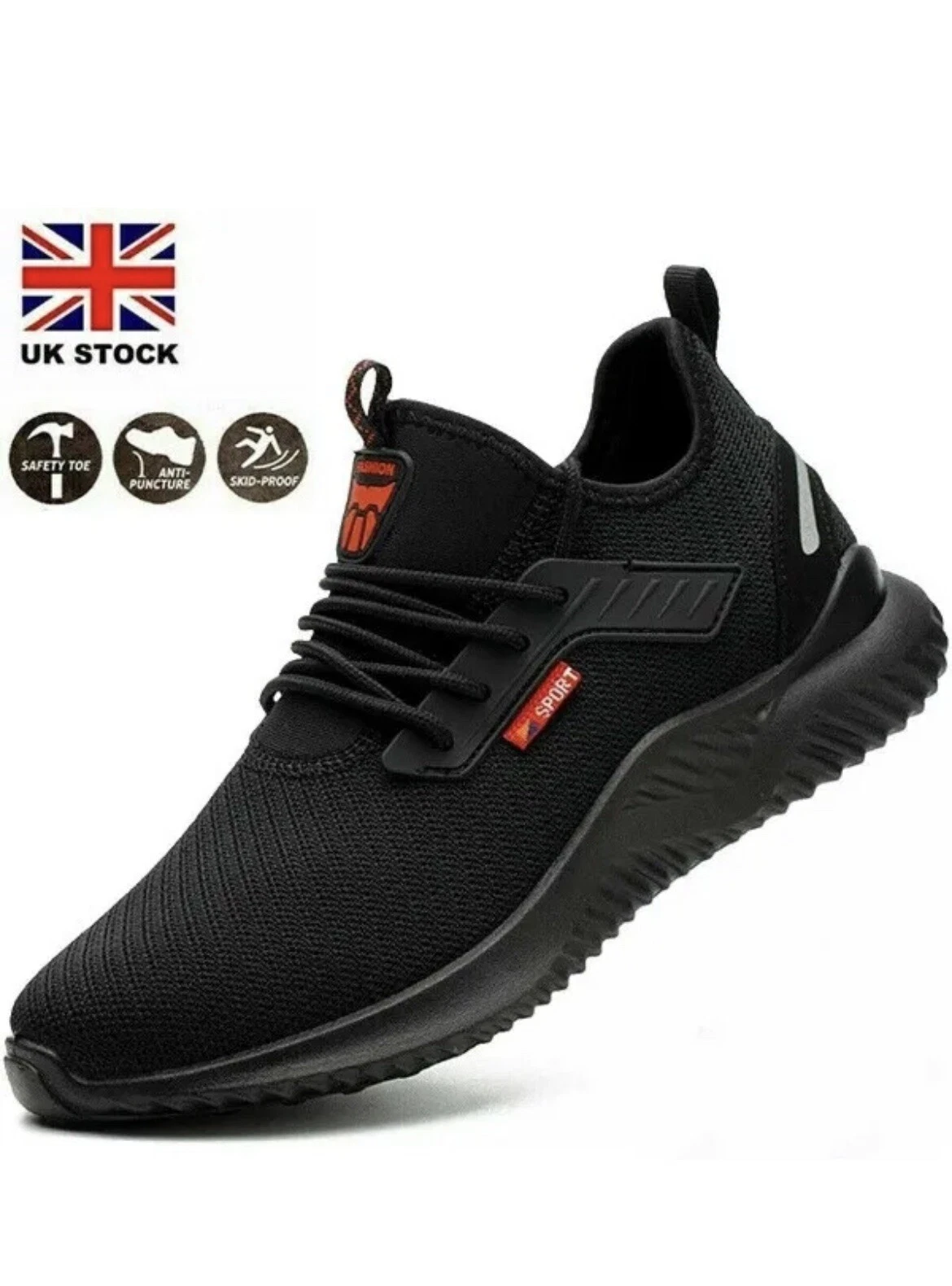Mens Safety Shoes Work Trainers Womens Steel Toe Cap Lightweight Hiking Boots UK