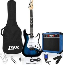 ​lyxpro Egbk39bl 39 Inch Electric Guitar Kit Bundle With Accessories, Blue