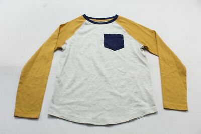 Rumi + Ryder Boy's The Classic Raglan Pocket Shirt CM5 Grey Medium 8-10 NWT