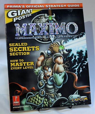 Maximo Ghosts To Glory Strategy Guide Hint Book Prima Capcom Inc POSTER