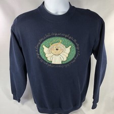 VTG EVERY TIME A BELL RINGS AN ANGEL GETS ITS WINGS SWEATSHIRT USA MADE M 90s