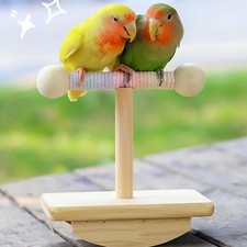 Tischplatte Vogelständer Holzregal Trainingsständer Vogelkäfig Spielzeug
