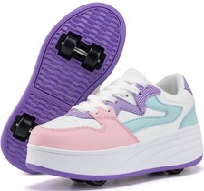 Roller Skate Shoes for Boys Girls Sneakers with Detachable Wheels Sport Shoe ...