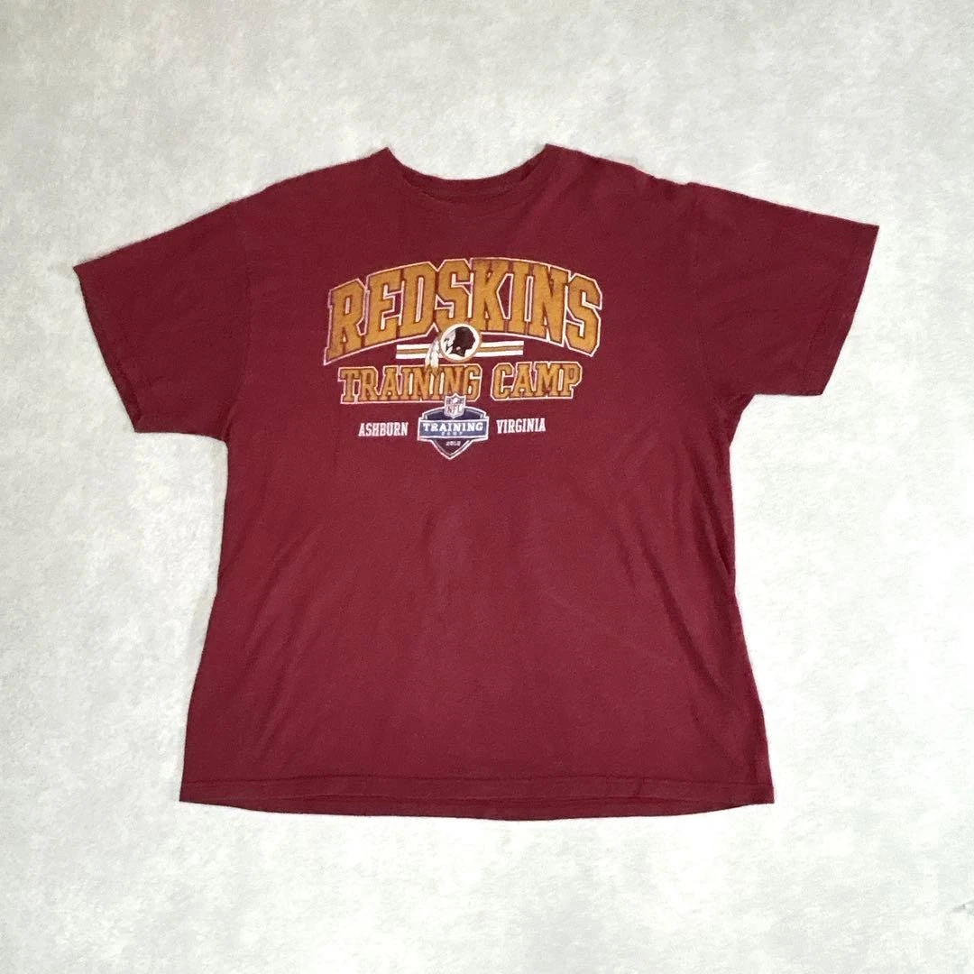 NFL Redskins T-Shirt XL Burgundy Fade Big Size Training Camp