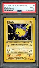 Pokemon Card 1st Edition PIKACHU Neo Genesis 2000 PSA 9 MINT