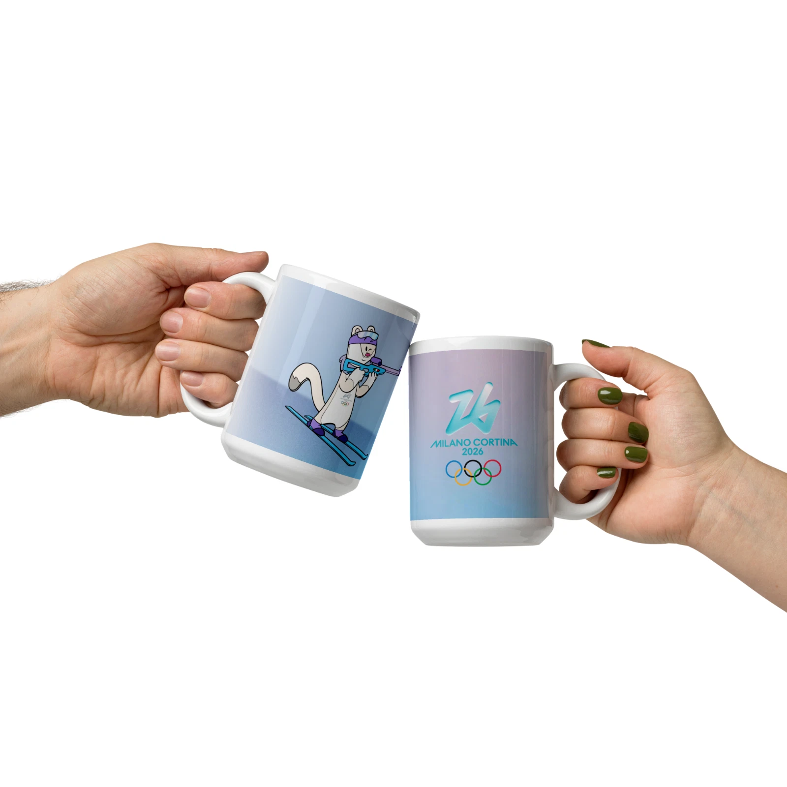 Milan Cortina 2026 Winter Olympic Biathlon Ceramic Mug
