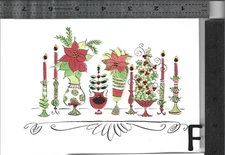 (  2   ) -  $0 shipping   1  embellished Christmas  Card