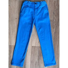 Mini Boden Boys Electric Blue Chino Pants Slim Straight Size 9Y Artsy Preppy