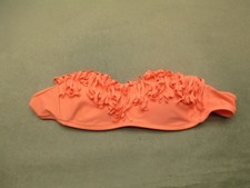 American Eagle Size XS Womens Orange Fringe Lined Wireless Swim Bikini Top 11F