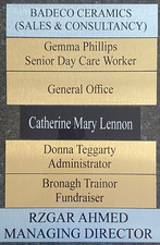 Personalised Metal Door Signs Custom Any Name Text Sizes Plaque Gate Office Wall