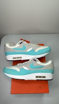 New Nike Air Max 1 Anniversary Aqua 2017 Size 11 Rare Retro Authentic White Blue