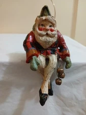 VTG House of Hatten Elf Christmas Ornament Shelf Sitter Folk Art Denise Calla