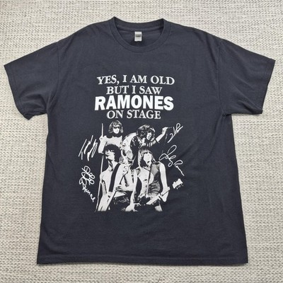 Ramones Yes I Am Old Shirt Mens Large Black Gildan Rock Band Graphic Tee