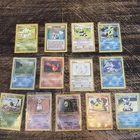 Pokemon TCG Lot 13 Cards Base Set vintage Holo Gyarados Unown Reg. Bulbasaur