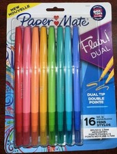 Paper Mate Flair Dual Felt Tip Pens With Brush 0.7mm Medium Tips 2181607