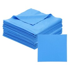 Eyeglass Microfiber Cleaning Cloth 12"x12" 12 Pack Blue