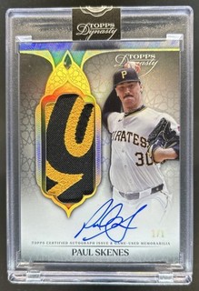 2025 Topps Dynasty Paul Skenes Patch Auto Autograph B Design Gold #1/1 Pirates