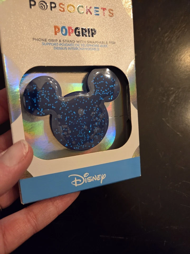 ¡Nuevo! Empuñadura y soporte para teléfono PopSockets PopGrip - azul brillante Mickey Mouse Foto 2 de 3
