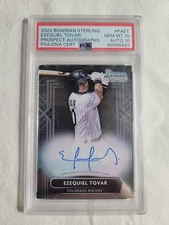 2022 Bowman Sterling Ezequiel Tovar Prospect Auto Rockies PSA GEM MT 10 AUTO 10