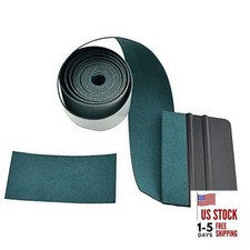 Micro Fiber Felt for Squeegee Edge Wrapping 2 Meters Length - Dark Green 2M