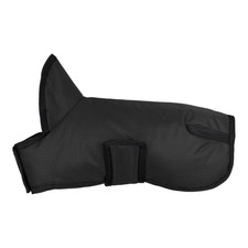 Showman Trail Tough 600D Black Dog Coat w/ Hood - Medium