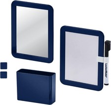6-Piece Locker Organizer Kit, Includes Mirror, Whiteboard, Storage Cup Dry