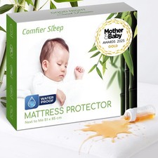 Next to Me Crib Mattress Protector 51x85cm Award Winning Waterproof And