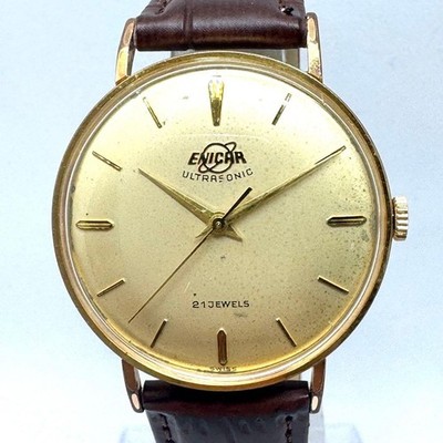 Enicar Ultra Sonic Mechanical Wristwatch 35mm 100/149 Vintage Overhauled