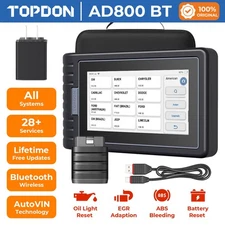TOPDON AD800BT OBD2 Scanner Auto Diagnostic Tool Code Reader All System IMMO TPS