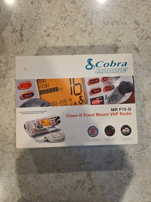 Cobra MR F45-D Fixed Mount VHF Marine Radio 25W Submersible