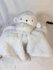 Just One Year By Carters White Lamb Lovey Star Satin Backing Security Blanket