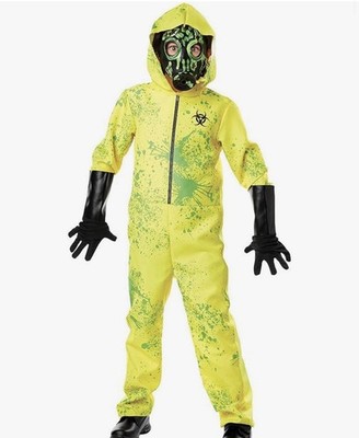Seasons Child Toxic Hazmat Cosplay Costume Large 10/12 NEW