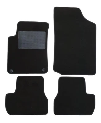 Ensemble de tapis de voiture pour Citroen C3 II de 2009 à 2013, noir - Photo 1/4