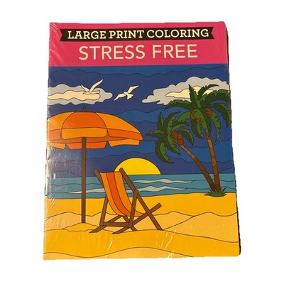 Two Pack Sealed Stress Free Coloring Books Beach Lighthouse Unknown Page Count