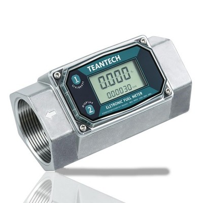 1 Pack 2in Digital Turbine Fuel Flow Meter, High Accuracy Diesel Flow Meter w...