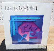 Vintage Lotus 123 1-2-3 Spreadsheet Software V3 5.25 3.5" Disks 1989 IBM PC