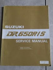 Manuale Officina Service Manual Suzuki DR 650 R/S 1992