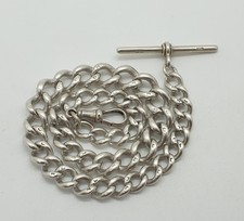 Sterling Silver Albert Chain with T-Bar 54.7g