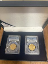 Set of (2) 1907 No Motto $10 Indian Gold Eagle PCGS MS62